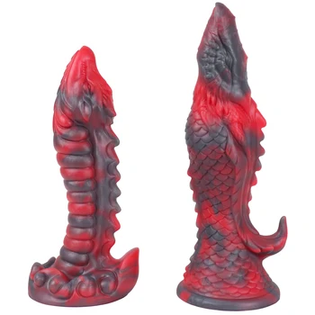 Пенис Монстра Дракона, огромные силиконовые фаллоимитаторы с присоской, Анальный фаллоимитатор, мастурбатор, секс-игрушки для взрослых Для женщин, Мужской секс-шоп