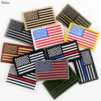 Нашивки с национальным флагом США, армейские значки, вышитые наклейки, аппликации для кепок, нашивка для рюкзака, украшение из ткани.