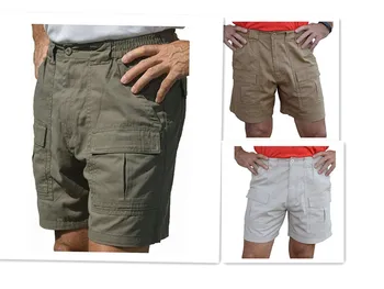 Новая горячая распродажа Летних мужских повседневных рабочих шорт с несколькими карманами, свободные уличные шорты для мужчин