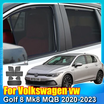 Для Volkswagen VW Golf 8 Mk8 MQB 2020-2023 Магнитный автомобильный солнцезащитный козырек Accessori Window Крышка лобового стекла Солнцезащитный козырек Занавеска Сетка