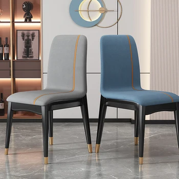 Роскошные обеденные стулья для гостиной в скандинавском стиле, удобные минималистичные обеденные стулья, Современная деревянная мебель для спальни Silla GXR45XP