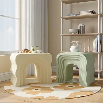 Зеленый Приставной столик в скандинавском стиле, Обеденный Столик, Маленькие Прикроватные Тумбочки, Белый Чайный журнальный столик, Угловая Современная Минималистичная Мебель для спальни, Маленькая