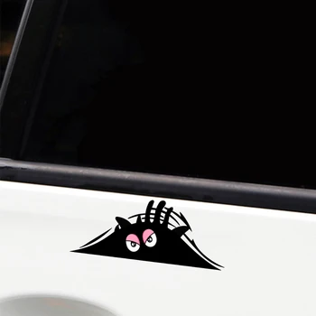 Новый 3D Монстр с Горящими Злыми Глазами Автомобильная Наклейка на Окно Автомобиля Бампер Кузов Забавные Креативные Наклейки и Отличительные Знаки Украшения