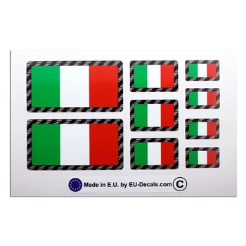 Для 9-кратных итальянских флагов с ламинированными наклейками из углеродного волокна Ducati aprilia