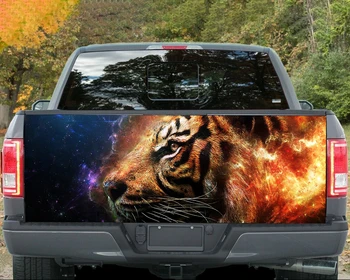 Наклейка с изображением тигра на автомобиль наклейка на заднюю дверь грузовика внедорожника наклейка на багажник автомобиля пользовательская графическая наклейка
