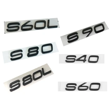 Буквы и цифры ABS Эмблема S40 S60 S80 S80L S90 Значок на крышке багажника Модели Именная Табличка Наклейка на автомобиль