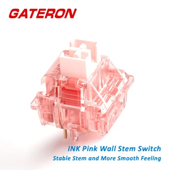 GATERON INK V2 Pink Linear 50g Force Индивидуальная горячая замена 5-контактного игрового механического переключателя клавиатуры DIY