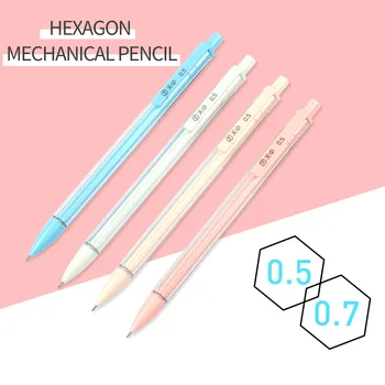 Механический карандаш 0,5 /0,7 мм с заправкой Для студентов, использующий нетоксичный тест для рисования механическим карандашом, канцелярские принадлежности