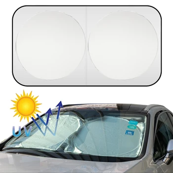 Солнцезащитный козырек на лобовое стекло автомобиля, солнцезащитный козырек, защита от ультрафиолета, теплоизоляция для BMW Nissan Rogue, VW Golf, Jetta, Tesla, Kia