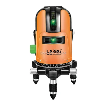 Лазерный уровень LSG649SPD зеленого цвета с 5 линиями
