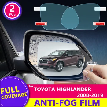 Полное Покрытие Противотуманной Непромокаемой Пленки для Toyota Highlander 2008 ~ 2019 XU40 XU50 Kluger Автомобильное Зеркало Заднего Вида Защитная Пленка 2018