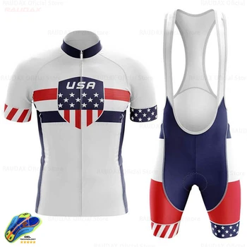 2023 США Велосипедная одежда Мужской комплект велосипедной майки MTB Велосипедная одежда Велосипедная одежда Майо Ropa Ciclismo Костюм для триатлона