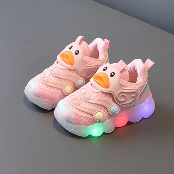 Детская обувь со светодиодной подсветкой для детей, светящиеся кроссовки, дышащая обувь для малышей для детей, мальчиков и девочек, Светящаяся обувь с подсветкой