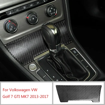 Отделка салона автомобиля из Углеродного волокна, Коробка для подлокотника автомобиля/Панель Прикуривателя, 3D наклейка Для Volkswagen VW Golf 7 GTI-MK7 2014-2019