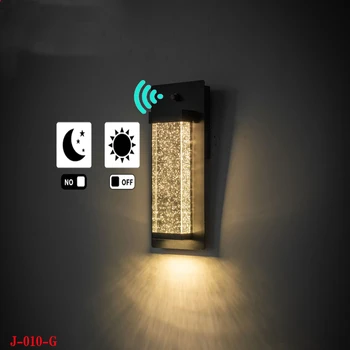 Хрустальный водонепроницаемый настенный светильник открытый сад лампа для крыльца во внутреннем дворе гостиная коридор роскошное украшение светодиодный ночник