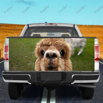 наклейки с изображением милых животных из альпаки, модификация заднего хвоста грузовика, покраска, подходящая для боли в грузовике, аксессуары для упаковки автомобилей, наклейки