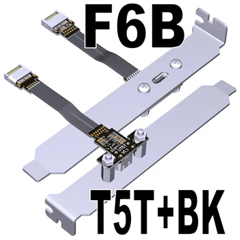 ADT USB3.1 Удлинительный Кабель Type-C для подключения к Type-e для подключения к 90-Градусному Адаптеру с Отверстием для винта для Встроенного USB-устройства Материнской платы ITX