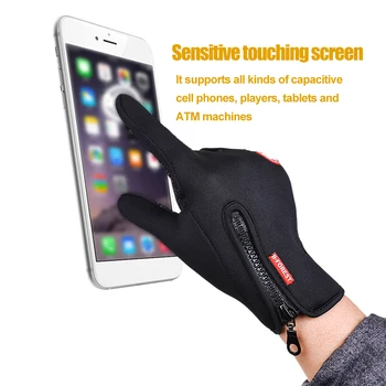 Зимние перчатки Kyncilor Glove Outdoor, теплые нескользящие перчатки с сенсорным экраном для спортивной езды на велосипеде