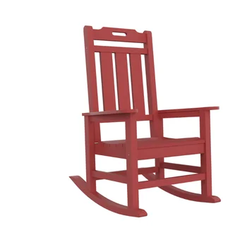 Президентское кресло-качалка, кресло-качалка из полиэтилена высокой плотности, устойчивое к выцветанию, кресло-качалка для веранды\  Водонепроницаемое в любую погоду Для