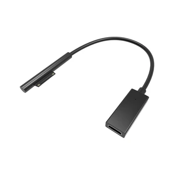Кабель для зарядки USB Type C PD для Microsoft Surface Pro 3 4 5 6 Go DC Plug Адаптер питания конвертер Кабель для зарядного устройства для ноутбука