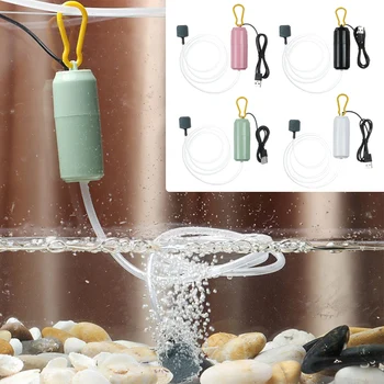 Немой USB Мини Аквариумный кислородный насос Оксигенатор Воздушный компрессор Аэратор Аксессуары для аквариума Бытовой аквариум с рыбками четырехцветный