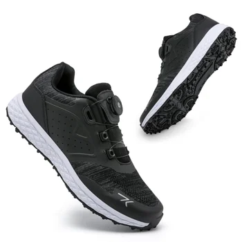 Новая дышащая обувь для гольфа, мужская тренировочная одежда для гольфа, легкая спортивная обувь, нескользящие кроссовки для ходьбы