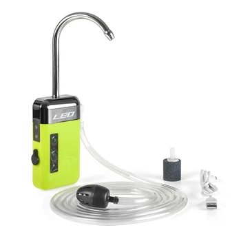 USB Перезаряжаемый интеллектуальный датчик, водяной кислородный насос, портативный для интеллектуальной индукции, светодиодный аэратор для рыбы, пузырьки