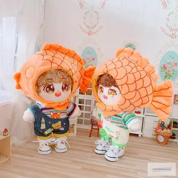 20 см кукольная одежда Прекрасная шляпа Тайяки комбинезон брюки аксессуары для кукол для нашего поколения Корея Kpop EXO idol Куклы подарок DIY Игрушки