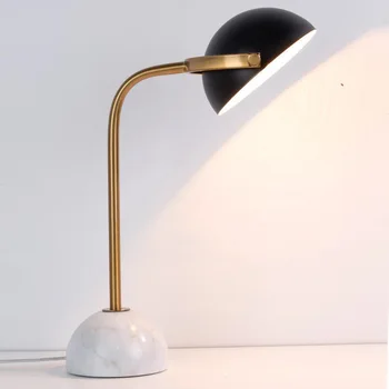 Креативная настольная лампа из скандинавского простого мрамора, Прикроватная Декоративная лампа для гостиной отеля, спальни, кабинета, Дизайнерская Настольная лампа для модельного зала