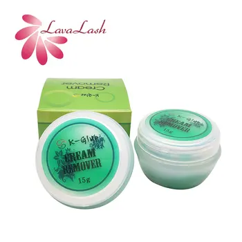 Korea K-glue Cream Remover Изготовленный на Заказ Клей Для Наращивания Ресниц Зеленый 15 г с Частной Этикеткой Инструменты для Профессионального Макияжа
