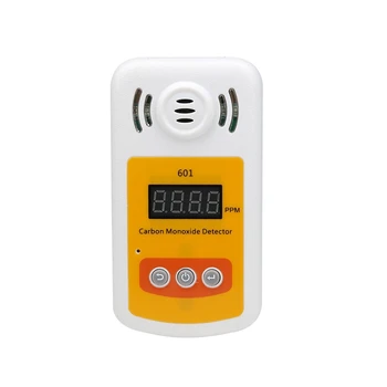 Ручной измеритель угарного газа Портативный детектор CO Газовый тестер с диапазоном звуковых и световых сигналов 0 ~ 1000 ppm Пластиковая сигнализация