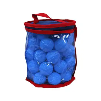 Сумки для мячей для гольфа, портативная сумка для хранения мячей для гольфа, 25/50 шт., контейнер для мячей для настольного тенниса, карман для хранения с застежкой-молнией и ручкой