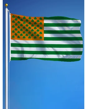 60x90cm 90x150cm Трилистник Флаг США Баннер Гобелен