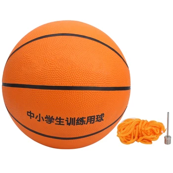 Размер 7 Резиновый Баскетбольный Мяч Для Студенческого Баскетбола В помещении на Открытом Воздухе Универсальный Тренировочный Спортивный Мяч с Сетчатой Сеткой Neddle