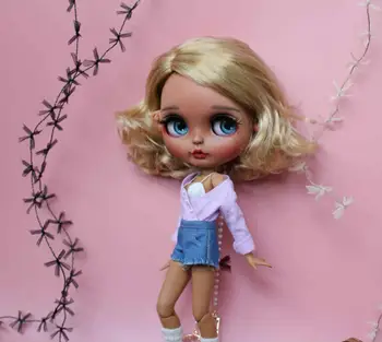 индивидуальная кукла с сочлененным телом 20190509-2 короткие волосы