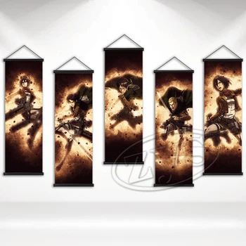 Модульный плакат Эрена Attack on Titan Холст, картины для классического домашнего декора, HD Печать, Висячие свитки, картины для гостиной, Настенное искусство