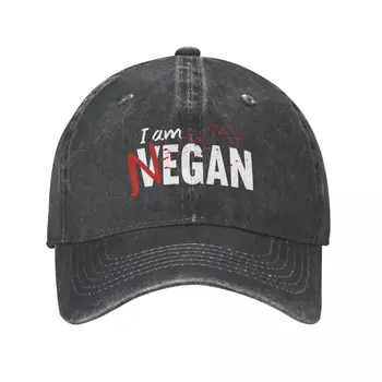 Бейсболки I'm Negan The Walking Dead, ретро Потертая кепка Snapback в стиле унисекс, всесезонные шляпы для путешествий, кепка