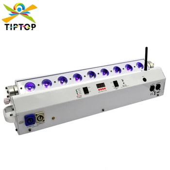 TIPTOP TP-G3044-6IN1 Телефонное приложение SmartLine Аккумулятор Беспроводной для Свадебного Шоу 9x18 Вт RGBWA UV 6IN1 23000 мАч Светодиодное Освещение сцены