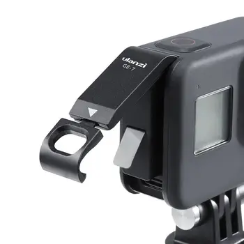Для GoPro 8 Крышка батарейного отсека go pro Hero 8 Black Аксессуары для боковой двери с прямой зарядкой Замените чехол с кабелем для аккумулятора емкостью 5200 мАч