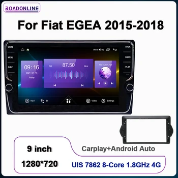 ROADONLINE для Fiat EGEA 2015-2018 Gps Стерео автомобильный мультимедийный плеер Радио Android Octa Core 6 + 128G
