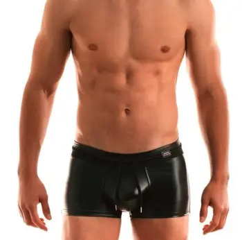 Латекс, 100% резина, мужские черные боксерские шорты, красивое нижнее белье, размер XXS-XXL 0,4 мм