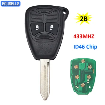 Дистанционный автомобильный ключ с 2 кнопками 433 МГц ID46 Чип для Chrysler 300C Sebring PT Cruiser 05179516AA