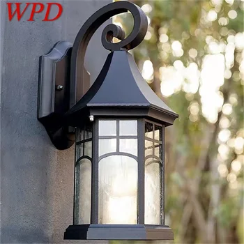 WPD Outdoor Light светодиодные бра, настенные светильники, классические водонепроницаемые для украшения домашнего балкона в стиле ретро
