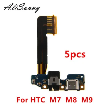 AliSunny Гибкий кабель для зарядки 5шт для HTC One M7 M8 M9 Разъем док-станции USB для зарядного устройства 831C Аудиоразъем Mic One2