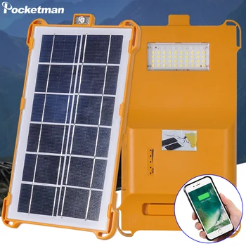 50LED Солнечный свет, встроенный аккумулятор емкостью 45000 мАч, уличная солнечная лампа, индикатор мощности, солнечный свет, водонепроницаемый с кронштейном, рабочий светильник на магните