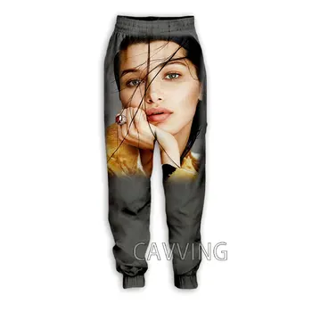 Новые модные повседневные брюки с 3D-принтом Беллы Хадид, спортивные спортивные штаны, прямые брюки для бега, брюки для женщин /мужчин