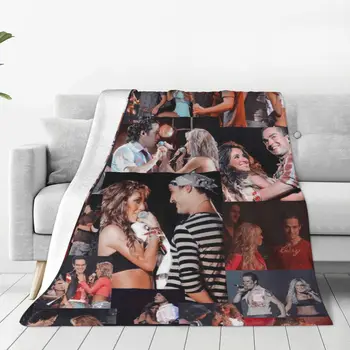 Одеяла-коллаж Rebelde RBD, флисовый текстильный декор, многофункциональные теплые пледы для домашнего дивана, коврик