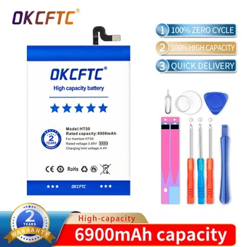 Замена батареи OKCFTC 5,5-дюймовые резервные батареи емкостью 6900 мАч для смартфона HOMTOM HT50