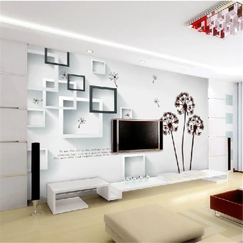 3D стереофонические китайские крупномасштабные фрески beibehang на фоне телевизора бесшовные обои на фоне дивана нестандартных размеров papel de parede