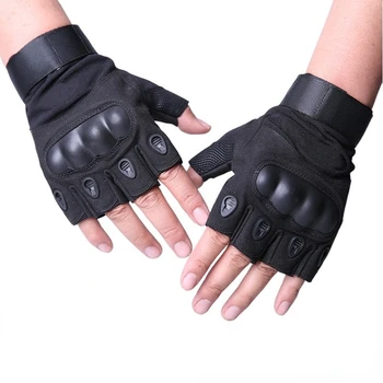 Велосипедные перчатки на половину пальца, Нескользящие, износостойкие, дышащие, суперзащита, Фитнес, спортивные, тактические тренировки